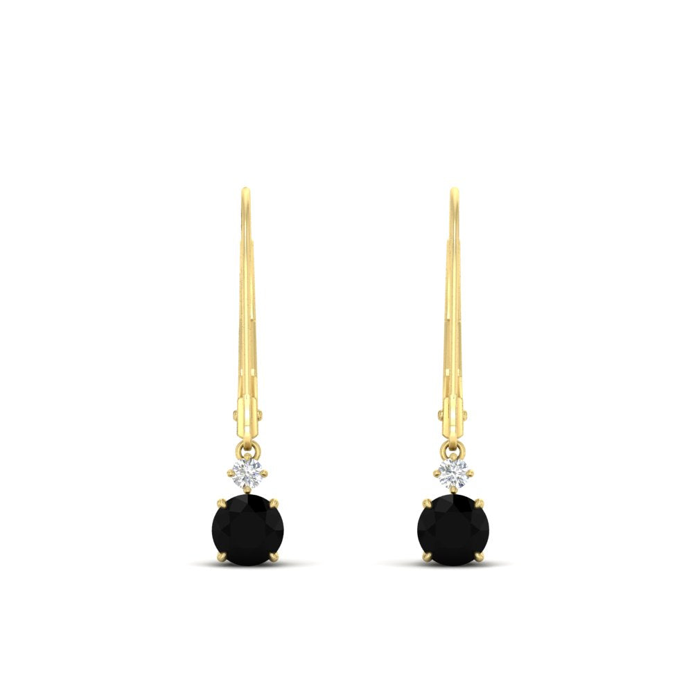 0.50-carat-round-diamond-2-stone-dangle-lever-back-earring-with-black-diamond-in-yellow-gold-FDEAR11242GBLACK-0.50CT-NL-YG.jpg