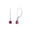 Load image into Gallery viewer, 0.50-carat-round-diamond-2-stone-dangle-lever-back-earring-with-pink-sapphire-in-white-gold-FDEAR11242GSADRPI-0.50CT-NL-WG.jpg