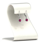 Load image into Gallery viewer, 0.50-carat-round-diamond-2-stone-dangle-lever-back-earring-with-pink-sapphire-in-white-gold-FDEAR11242GSADRPI-0.50CT-NL-WG.jpg
