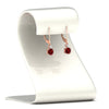 Load image into Gallery viewer, 0.50-carat-round-diamond-2-stone-dangle-lever-back-earring-with-ruby-in-rose-gold-FDEAR11242GRUDR-0.50CT-NL-RG.jpg
