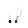 Load image into Gallery viewer, 0.50-carat-round-diamond-2-stone-dangle-lever-back-earring-with-sapphire-in-white-gold-FDEAR11242GSABL-0.50CT-NL-WG.jpg