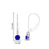 Load image into Gallery viewer, 0.50-carat-round-diamond-2-stone-dangle-lever-back-earring-with-sapphire-in-white-gold-FDEAR11242GSABL-0.50CT-NL-WG.jpg