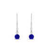 Load image into Gallery viewer, 0.50-carat-round-diamond-2-stone-dangle-lever-back-earring-with-sapphire-in-white-gold-FDEAR11242GSABL-0.50CT-NL-WG.jpg