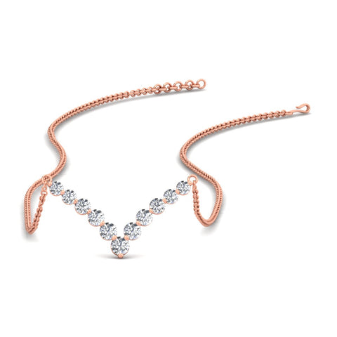 Round Graduated V-Necklace