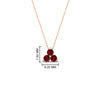 Load image into Gallery viewer, 0.50-carat-ruby-3-stone-pendant-necklace-in-FDPD1129GRUDR-0.48CT-NL-RG