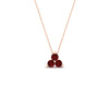 Load image into Gallery viewer, 0.50-carat-ruby-3-stone-pendant-necklace-in-FDPD1129GRUDR-0.48CT-NL-RG
