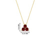 Load image into Gallery viewer, 0.50-carat-ruby-3-stone-pendant-necklace-in-FDPD1129GRUDR-0.48CT-NL-YG