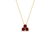 Load image into Gallery viewer, 0.50-carat-ruby-3-stone-pendant-necklace-in-FDPD1129GRUDR-0.48CT-NL-YG