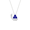 Load image into Gallery viewer, 0.50-carat-sapphire-3-stone-pendant-necklace-in-FDPD1129GSABL-0.48CT-NL-WG