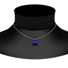 Load image into Gallery viewer, 0.50-carat-sapphire-3-stone-pendant-necklace-in-FDPD1129GSABL-0.48CT-NL-YG