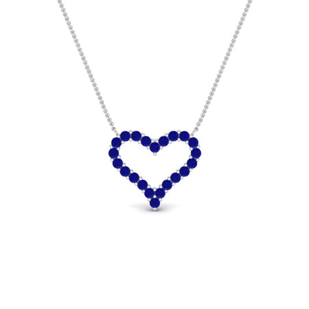 Open Heart Necklace Pendant