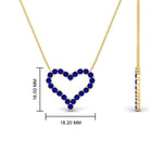 Load image into Gallery viewer, 0.50-carat-sapphire-heart-pendant-in-FD-PD11208GSABLANGLE1-NL-YG.jpg
