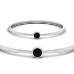 Load image into Gallery viewer, Minimalist Solitaire Bangle Bracelet
