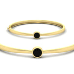Load image into Gallery viewer, Minimalist Solitaire Bangle Bracelet
