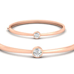 Load image into Gallery viewer, Minimalist Solitaire Bangle Bracelet
