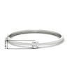 Load image into Gallery viewer, Minimalist Solitaire Bangle Bracelet