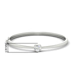 Load image into Gallery viewer, Minimalist Solitaire Bangle Bracelet
