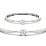 Load image into Gallery viewer, Minimalist Solitaire Bangle Bracelet
