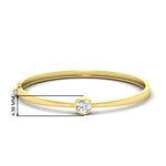 Load image into Gallery viewer, Minimalist Solitaire Bangle Bracelet
