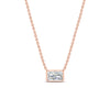 Load image into Gallery viewer, 0.50-ct-east-west-radiant-cut-bezel-diamond-pendant-in-rose-gold-fdpd11763raangle1-0.50ct-nl-rg.jpg