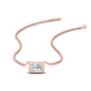 Load image into Gallery viewer, 0.50-ct-east-west-radiant-cut-bezel-diamond-pendant-in-rose-gold-fdpd11763rasleep-0.50ct-nl-rg.jpg