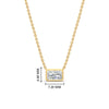 Load image into Gallery viewer, 0.50-ct-east-west-radiant-cut-bezel-diamond-pendant-in-yellow-gold-fdpd11763raangle1-0.50ct-nl-yg-hw.jpg