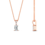 Load image into Gallery viewer, 0.50-ct-emerald-cut-diamond-necklace-with-pave-bail-in-rose-gold-fdpd11636emangle2-6X4mm-nl-rg.jpg?v=1769514555