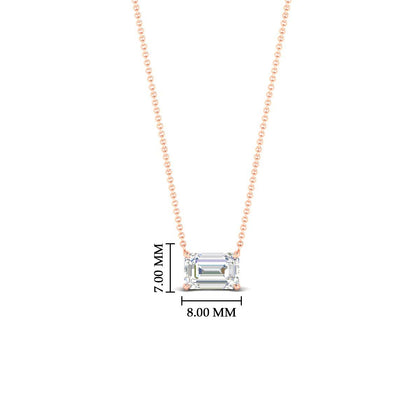 0.50-ct-emerald-cut-east-west-solitaire-pendant-in-rose-gold-fdpd10700emangle1-0.50ct-nl-rg-hw
