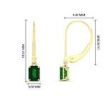 Load image into Gallery viewer, 0.50-ct-emerald-cut-emerald-drop-earrings-in-yellow-gold-fdear11236emgemgrangle4-0.50ct-nl-yg-hw.jpg?v=1765364312