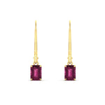 Load image into Gallery viewer, 0.50-ct-emerald-cut-pink-sapphire-drop-earrings-in-yellow-gold-fdear11236emgsadrpiangle2-0.50ct-nl-yg.jpg?v=1765364312