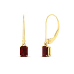 Load image into Gallery viewer, 0.50-ct-emerald-cut-ruby-drop-earrings-in-yellow-gold-fdear11236emgrudrangle1-0.50ct-nl-yg.jpg?v=1765364312