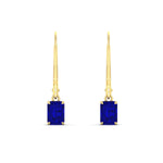 Load image into Gallery viewer, 0.50-ct-emerald-cut-sapphire-drop-earrings-in-yellow-gold-fdear11236emgsablangle2-0.50ct-nl-yg.jpg?v=1765364311