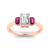 Load image into Gallery viewer, 0.50-ct-emerald-cut-three-stone-pink-sapphire-engagement-ring-in-rose-gold-fdenr9299emgsadrpiangle5-0.50ct-nl-rg.jpg