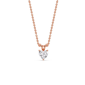 Heart Shaped Solitaire Pendant