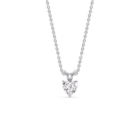 Heart Shaped Solitaire Pendant