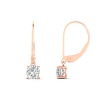Load image into Gallery viewer, 0.50-ct-leverback-cushion-cut-diamond-drop-earrings-in-rose-gold-fdear11236cuangle4-0.50ct-nl-rg.jpg?v=1765359792