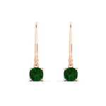 Load image into Gallery viewer, 0.50-ct-leverback-cushion-cut-emerald-drop-earrings-in-rose-gold-fdear11236cugemgrangle2-0.50ct-nl-rg.jpg?v=1765359792