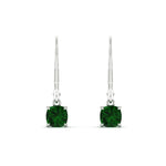 Load image into Gallery viewer, 0.50-ct-leverback-cushion-cut-emerald-drop-earrings-in-white-gold-fdear11236cugemgrangle2-0.50ct-nl-wg.jpg?v=1765359792