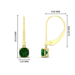 Load image into Gallery viewer, 0.50-ct-leverback-cushion-cut-emerald-drop-earrings-in-yellow-gold-fdear11236cugemgrangle4-0.50ct-nl-yg-hw.jpg?v=1765359793