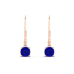 Load image into Gallery viewer, 0.50-ct-leverback-cushion-cut-sapphire-drop-earrings-in-rose-gold-fdear11236cugsablangle2-0.50ct-nl-rg.jpg?v=1765359792