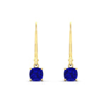 Load image into Gallery viewer, 0.50-ct-leverback-cushion-cut-sapphire-drop-earrings-in-yellow-gold-fdear11236cugsablangle2-0.50ct-nl-yg.jpg?v=1765359792