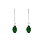 Load image into Gallery viewer, 0.50-ct-leverback-oval-drop-dangle-emerald-earrings-in-white-gold-fdear11236ovgemgrangle2-0.50ct-nl-wg.jpg?v=1765455487