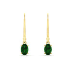 Load image into Gallery viewer, 0.50-ct-leverback-oval-drop-dangle-emerald-earrings-in-yellow-gold-fdear11236ovgemgrangle2-0.50ct-nl-yg.jpg?v=1765455488