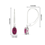 Load image into Gallery viewer, 0.50-ct-leverback-oval-drop-dangle-pink-sapphire-earrings-in-white-gold-fdear11236ovgsadrpiangle4-0.50ct-nl-wg-hw.jpg?v=1765455488