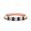 Load image into Gallery viewer, 0.50-ct-oval-seven-stone-black-diamond-anniversary-band-in-rose-gold-fdwb8008ovblacksleep-0.50ct-nl-rg.jpg