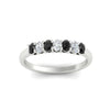 Load image into Gallery viewer, 0.50-ct-oval-seven-stone-black-diamond-anniversary-band-in-white-gold-fdwb8008ovblackangle5-0.50ct-nl-wg.jpg