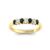 Load image into Gallery viewer, 0.50-ct-oval-seven-stone-black-diamond-anniversary-band-in-yellow-gold-fdwb8008ovblackangle5-0.50ct-nl-yg.jpg