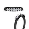 Load image into Gallery viewer, 0.50-ct-oval-seven-stone-diamond-anniversary-band-in-black-gold-fdwb8008ovangle3-0.50ct-nl-bg.jpg