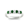 Load image into Gallery viewer, 0.50-ct-oval-seven-stone-emerald-anniversary-band-in-white-gold-fdwb8008ovgemgrangle5-0.50ct-nl-wg.jpg