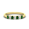 Load image into Gallery viewer, 0.50-ct-oval-seven-stone-emerald-anniversary-band-in-yellow-gold-fdwb8008ovgemgrsleep-0.50ct-nl-yg.jpg